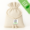 Bolsa de lino con adhesivo para kit de bienvenida de alimentación