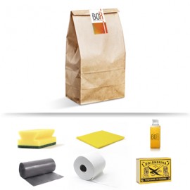 Kit de bienvenida Biruji en bolsa de papel Kraft