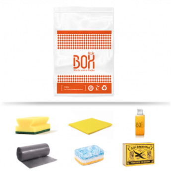 Kit de limpieza galerna en bolsa de plástico biodegradable Kit de limpieza galerna en bolsa de plástico biodegradable